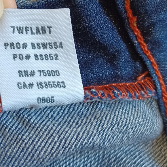 Big Star Womens Jeans Flary Flare Y2K Lowrise  Dark Wash Stretch 7WFLABT Size 26 - Picture 12 of 15